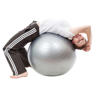 PELOTA YOGA DEPORTES PILATES 60 CM GRIS - 5