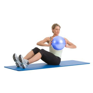 PELOTA YOGA DEPORTES PILATES PEQUEÑA AZUL - 4