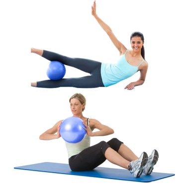PELOTA YOGA DEPORTES PILATES PEQUEÑA AZUL - 5