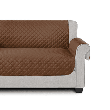 FUNDA COBERTOR PROTECTOR SOFÁ SILLÓN 3 CUERPOS CAFÉ - 3