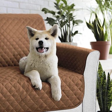 FUNDA COBERTOR PROTECTOR SOFÁ SILLÓN 3 CUERPOS CAFÉ - 6