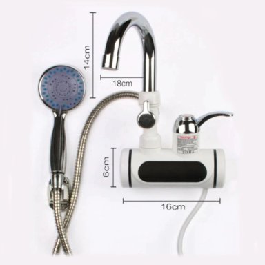 LLAVE IMPORTCLICK GRIFO CALENTADOR AGUA ELÉCTRICO LAVAPLATOS DUCHA HOG.132 - 6