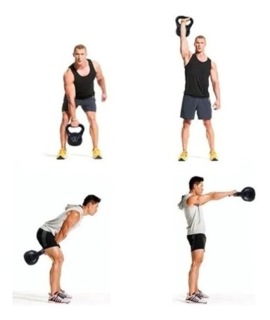 PESA KETTLEBELL IMPORTCLICK 4 KG MANCUERNA RUSA MANGO METÁLICO - 3