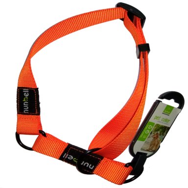 COLLAR GATO PERRO RESISTENTE AJUSTABLE NARANJO - 2