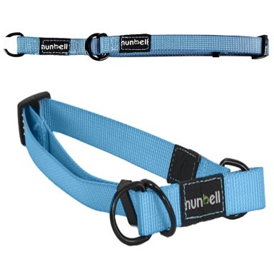 COLLAR GATO PERRO RESISTENTE AJUSTABLE CELESTE - 4