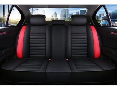 FUNDA ASIENTO AUTO IMPORTCLICK DELUXE ECO CUERO MILÁN ROJO - 2