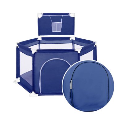 PISCINA CORRAL INFANTIL IMPORTCLICK INF.50 AZUL BEBE ESTIMULACIÓN PELOTAS 125X65 CM - 2