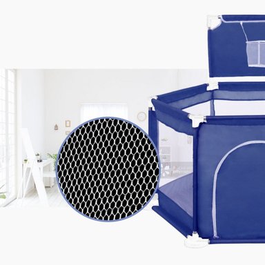 PISCINA CORRAL INFANTIL IMPORTCLICK INF.50 AZUL BEBE ESTIMULACIÓN PELOTAS 125X65 CM - 4