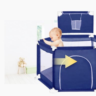 PISCINA CORRAL INFANTIL IMPORTCLICK INF.50 AZUL BEBE ESTIMULACIÓN PELOTAS 125X65 CM - 6