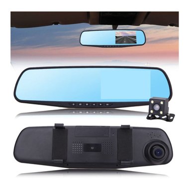 ESPEJO RETROVISOR AUTO CÁMARA RETROCESO CÁMARA DVR 4.3 - 5