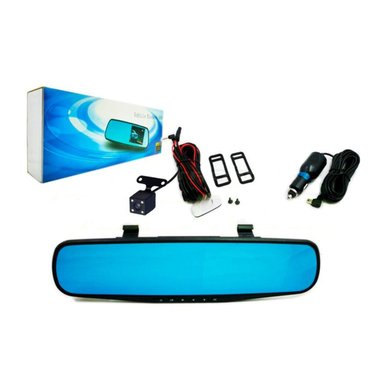ESPEJO RETROVISOR AUTO CÁMARA RETROCESO CÁMARA DVR 4.3 - 6