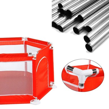 PISCINA CORRAL INFANTIL IMPORTCLICK INF.51 ROJO BEBE ESTIMULACIÓN PELOTAS 125X65 CM - 4