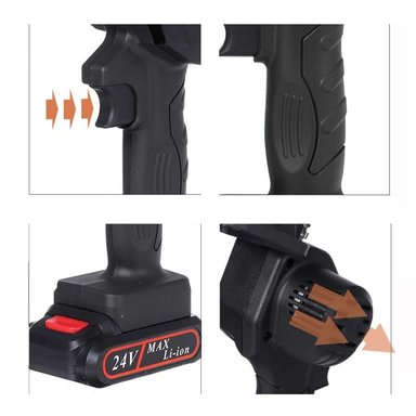 MINI MOTOSIERRA INALÁMBRICA PODA 6 PULGADAS + 2 BATERÍAS - 4