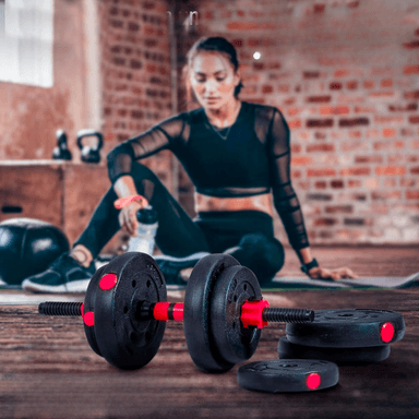 SET MANCUERNAS IMPORTCLICK 3 KG PESAS 15 FITNESS AJUSTABLES - 5