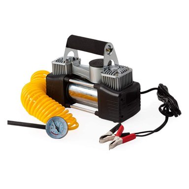 COMPRESOR AIRE IMPORTCLICK AUTO METÁLICO DOBLE CILINDRO RETRÁCTIL - 1
