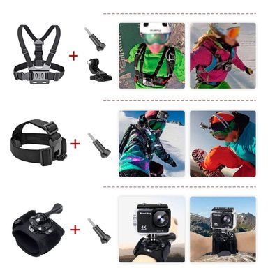 KIT IMPORTCLICK TEC.113 54 ACCESORIOS CÁMARA DEPORTIVA GOPRO ESTUCHE - 3