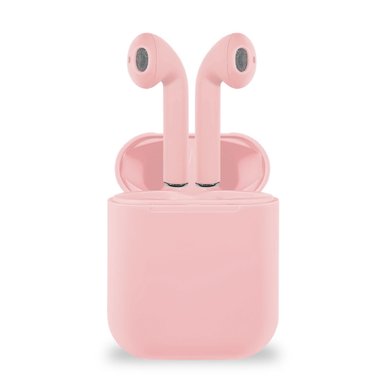 AUDÍFONOS INALÁMBRICOS BLUETOOTH TÁCTIL I12 TWS ROSADO - 2