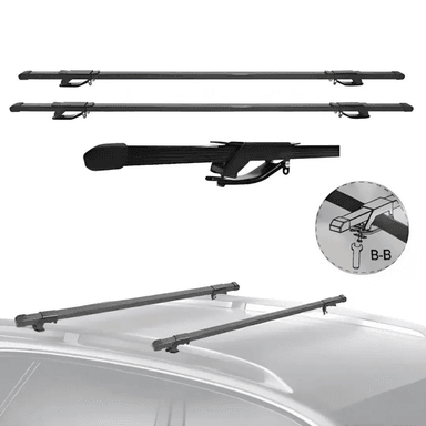 PARRILLA IMPORTCLICK AUTO BARRA PORTAEQUIPAJE UNIVERSAL TECHO 120 CM - 5