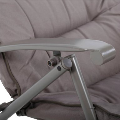 JUEGO COMEDOR TERRAZA IMPORTCLICK AIR.27 METAL GRIS JARDÍN MESA + 4 SILLAS - 6