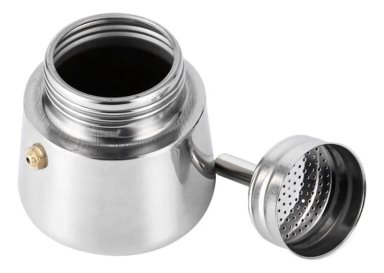 CAFETERA ITALIANA ACERO INOXIDABLE 6 TAZAS 300 ML - 4