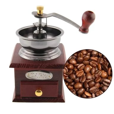 MOLEDOR MANUAL MOLINILLO GRANOS CAFÉ SEMILLAS 16.5X9,5X9,5 CM - 5