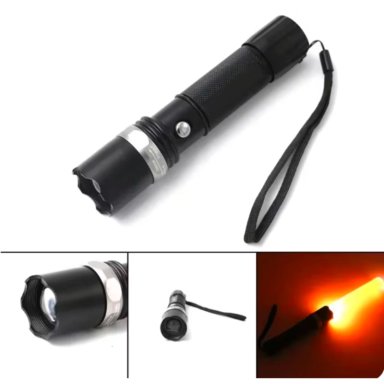 LINTERNA IMPORTCLICK HOG.488 ALUMINIO LASER ROJO TÁCTICA SWAT ZOOM - 5