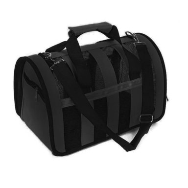 CANIL PERROS BOLSO TRANSPORTE IMPORTCLICK NEGRO 34X24X23 CM - 1