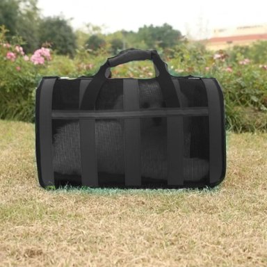 CANIL PERROS BOLSO TRANSPORTE IMPORTCLICK NEGRO 34X24X23 CM - 5