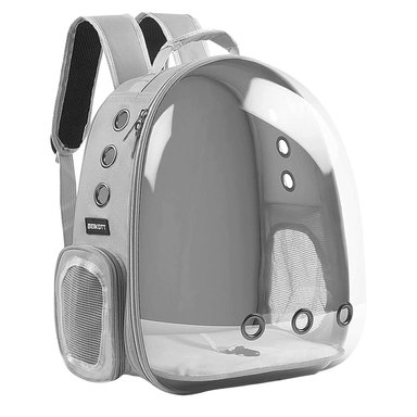 MOCHILA TRANSPORTADORA PERROS GATOS BOLSO TRANSPARENTE IMPORTCLICK S - 1