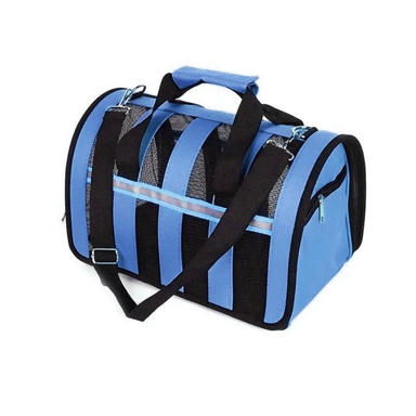 CANIL PERROS BOLSO TRANSPORTE IMPORTCLICK AZUL 34X24X23 CM - 2
