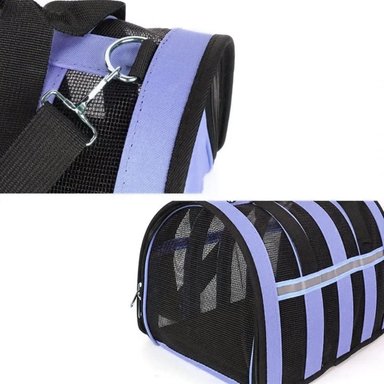 CANIL PERROS BOLSO TRANSPORTE IMPORTCLICK AZUL 34X24X23 CM - 3