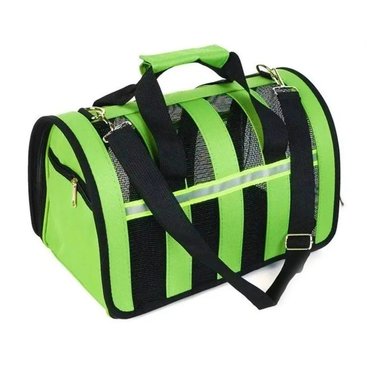 CANIL PERROS BOLSO TRANSPORTE IMPORTCLICK VERDE 34X24X23 CM - 1