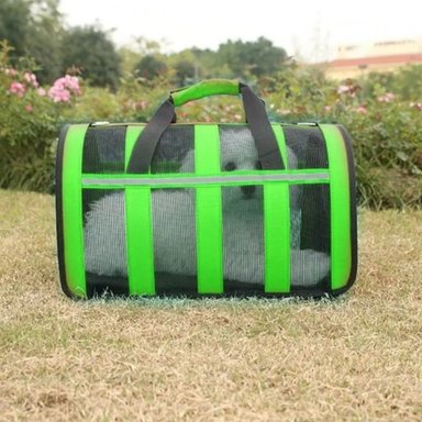 CANIL PERROS BOLSO TRANSPORTE IMPORTCLICK VERDE 34X24X23 CM - 6