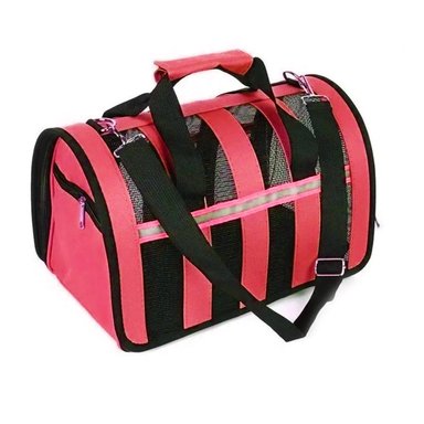 CANIL PERROS BOLSO TRANSPORTE IMPORTCLICK ROJO 34X24X23 CM - 1