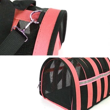 CANIL PERROS BOLSO TRANSPORTE IMPORTCLICK ROJO 34X24X23 CM - 3