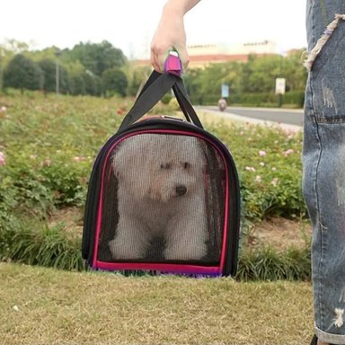 CANIL PERROS BOLSO TRANSPORTE IMPORTCLICK ROJO 34X24X23 CM - 4