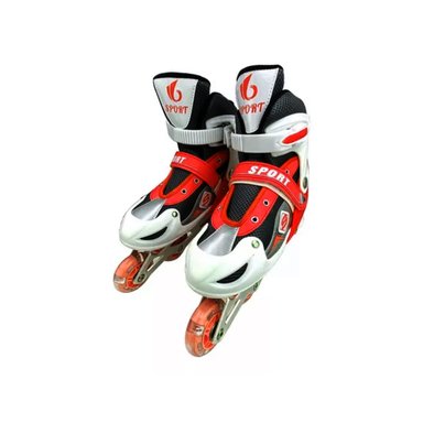 PATINES IMPORTCLICK ROLLER LÍNEA JUVENILES AJUSTABLE ROJO L - 2