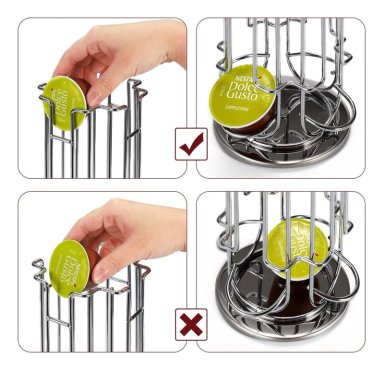 PORTA 32 CÁPSULAS IMPORTCLICK HOG.451 DOLCE GUSTO GIRATORIO 360° METAL - 4