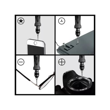 SET HERRAMIENTAS IMPORTCLICK DESTORNILLADOR HER.40 145 PIEZAS PRECISION - 4