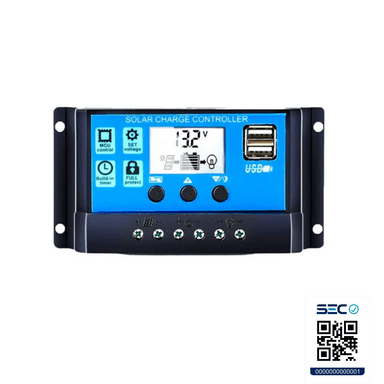 CONTROLADOR IMPORTCLICK REGULADOR CARGA SOLAR DIGITAL 12 V 24 V 30A 2 USB HOG.512 - 7