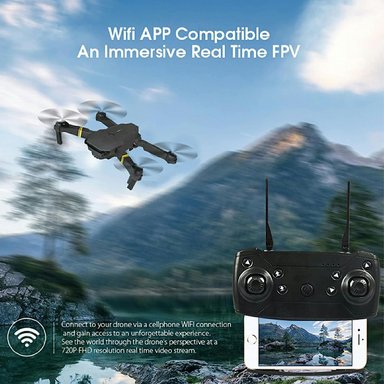 DRONE IMPORTCLICK TEC.198 PROFESIONAL CÁMARA 4K DUAL WIFI BLACK 6 MTS - 5