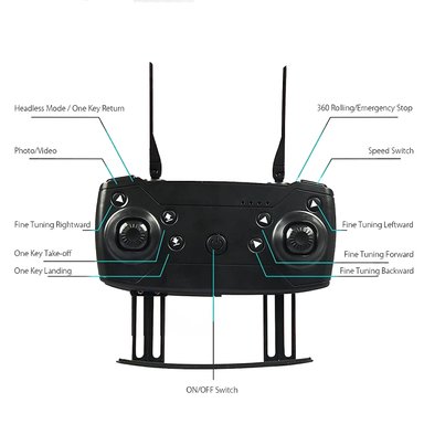 DRONE IMPORTCLICK TEC.198 PROFESIONAL CÁMARA 4K DUAL WIFI BLACK 6 MTS - 9