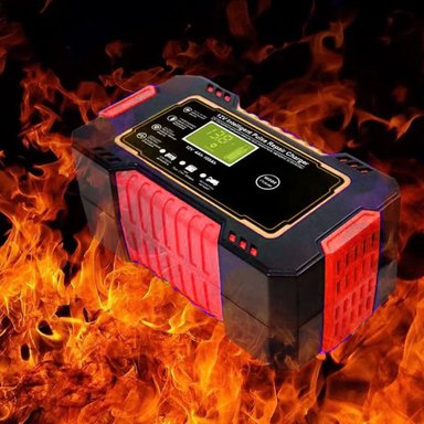 CARGADOR BATERÍA IMPORTCLICK AUTOMÓVIL 6 AMPERIOS MONITOR CARGA INTELIGENTE 12 V ROJO - 7