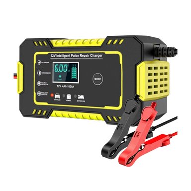 CARGADOR BATERÍA IMPORTCLICK AUTOMÓVIL 6 AMPERIOS MONITOR CARGA INTELIGENTE 12 V AMARILLO - 1