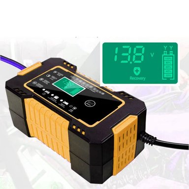 CARGADOR BATERÍA IMPORTCLICK AUTOMÓVIL 6 AMPERIOS MONITOR CARGA INTELIGENTE 12 V AMARILLO - 5