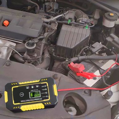 CARGADOR BATERÍA IMPORTCLICK AUTOMÓVIL 6 AMPERIOS MONITOR CARGA INTELIGENTE 12 V AMARILLO - 7
