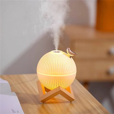 DIFUSOR HUMIDIFICADOR AROMAS IMPORTCLICK HOG.819 LUZ LED DISEÑO ALONDRA USB 330 ML - 2