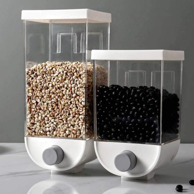 CONTENEDOR ORGANIZADOR PARED CEREALES AZÚCAR ESPECIES 1 LT BLANCO - 4