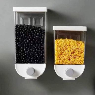 CONTENEDOR ORGANIZADOR PARED CEREALES AZÚCAR ESPECIES 1 LT BLANCO - 5