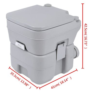 BAÑO QUÍMICO IMPORTCLICK AIR.60 PORTÁTIL 20 LT REUTILIZABLE CAMPING - 6